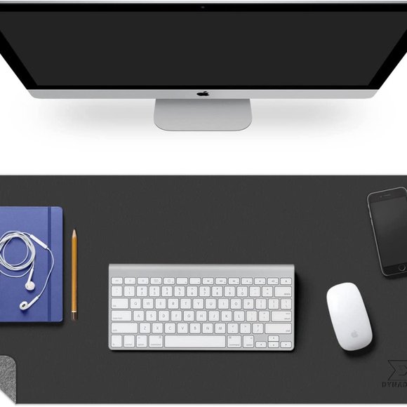 Leather Desk Pad Protector  Mouse Pad  Office Desk Mat Pink - Picture 2 of 5